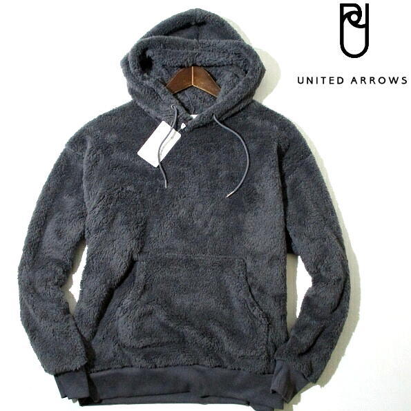 【正規品，得価】 ユナイテッドアローズ フリースニット パーカ フーディー グレー ボア Lサイズ UNITED ARROWS シャギー メンズ(Lサイズ)｜売買されたオークション情報、yahooの商品情報をアーカイブ公開 - オーク Lサイズ
