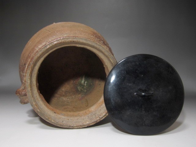 桃山時代古伊賀水指 時代箱付 茶道具
