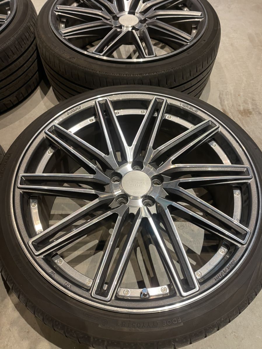 中古美品】RAYS VARIANCE V.V.10S 19インチ8j+45 ホイール タイヤ付き 