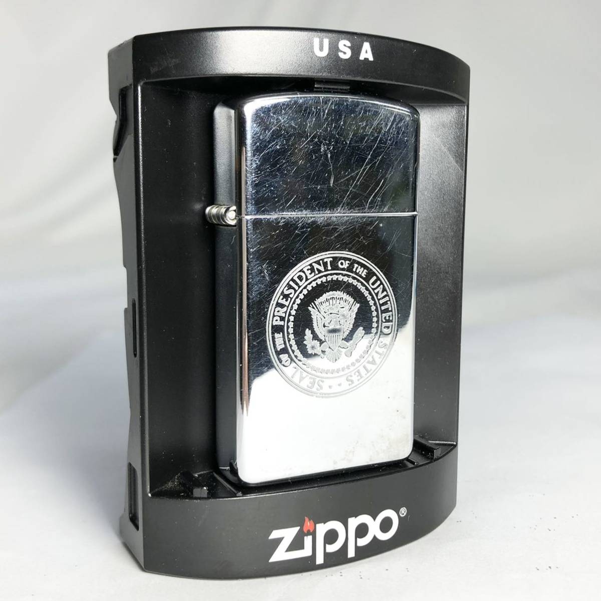 ☆zippo スリム☆ジッポー ジッポ 1990年1月製造 ライター オイル 