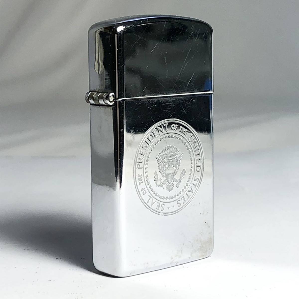 ☆zippo スリム☆ジッポー ジッポ 1990年1月製造 ライター オイル 