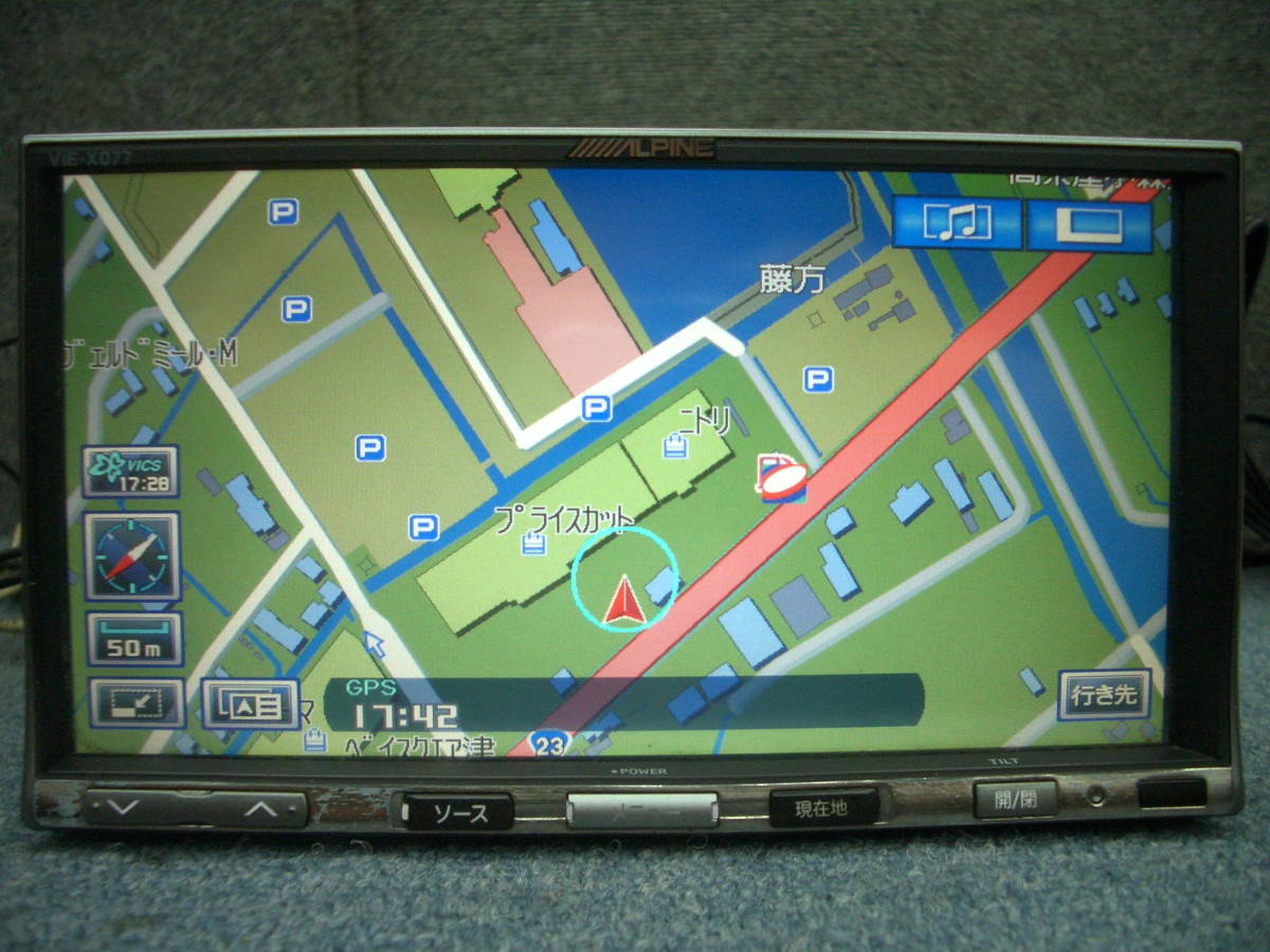アルパイン HDDナビ VIE-X077 CD ALPINE HDD DVD Bluetooth Alpine