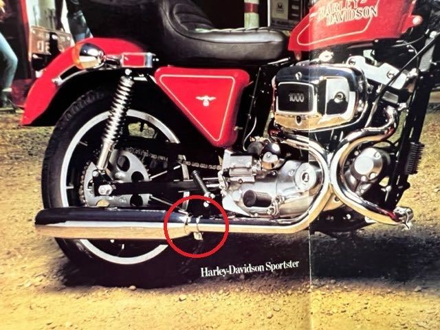 AMF Harley-Davidson 純正 マフラークランプ 77-80 FXS 2in1他