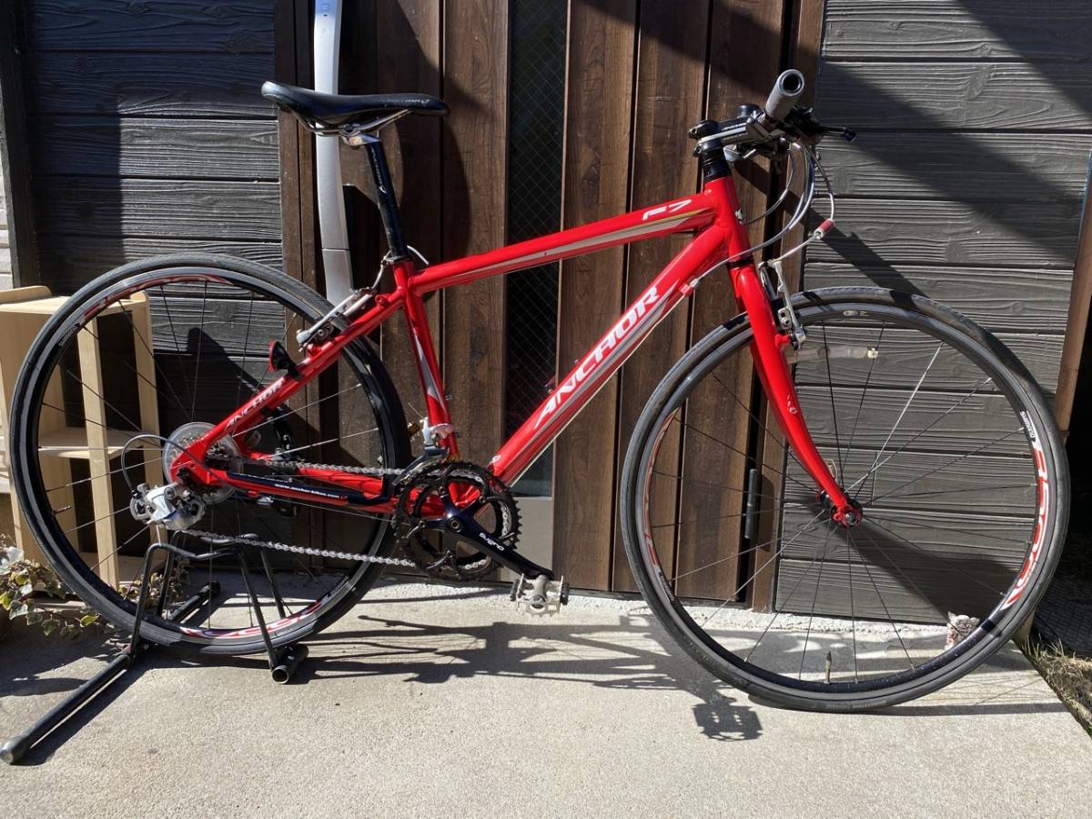 値下げ今回限定。中古品 クロスバイク ANCHOR F7 2x8 700c(M 