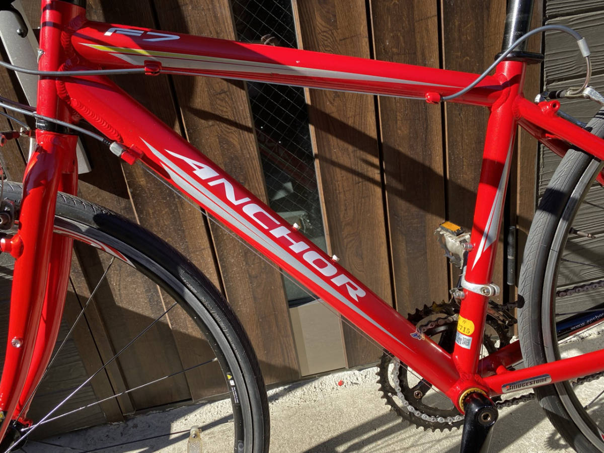値下げ今回限定。中古品 クロスバイク ANCHOR F7 2x8 700c(M 