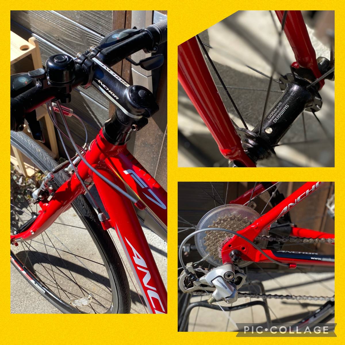 値下げ今回限定。中古品 クロスバイク ANCHOR F7 2x8 700c(M 