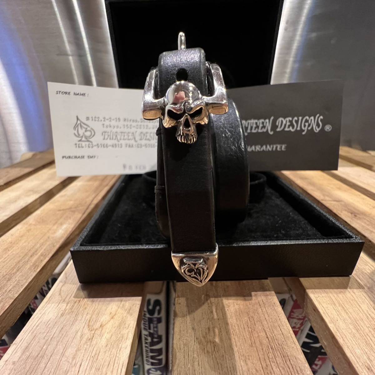 THIRTEEN DESIGNS レザーブレス KBC-2【定価5.5万】 サーティーン