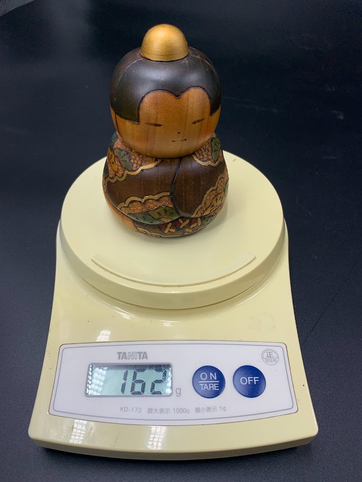 富所ふみを 作 近代創作こけし 雛 】名工 工芸 内閣総理大臣賞 箱無