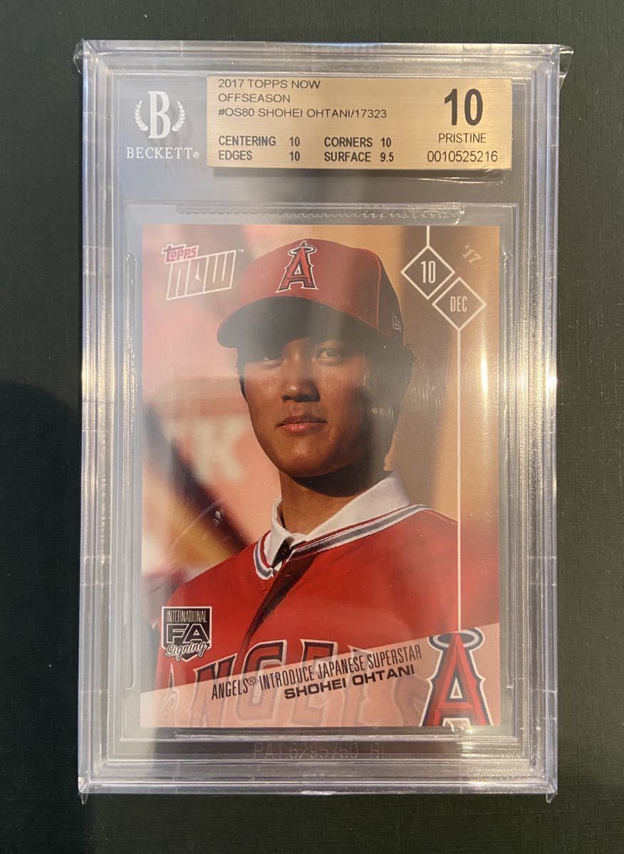 極美品 【BGS10】大谷翔平 Topps NOW エンジェルス 入団会見カード MLB 