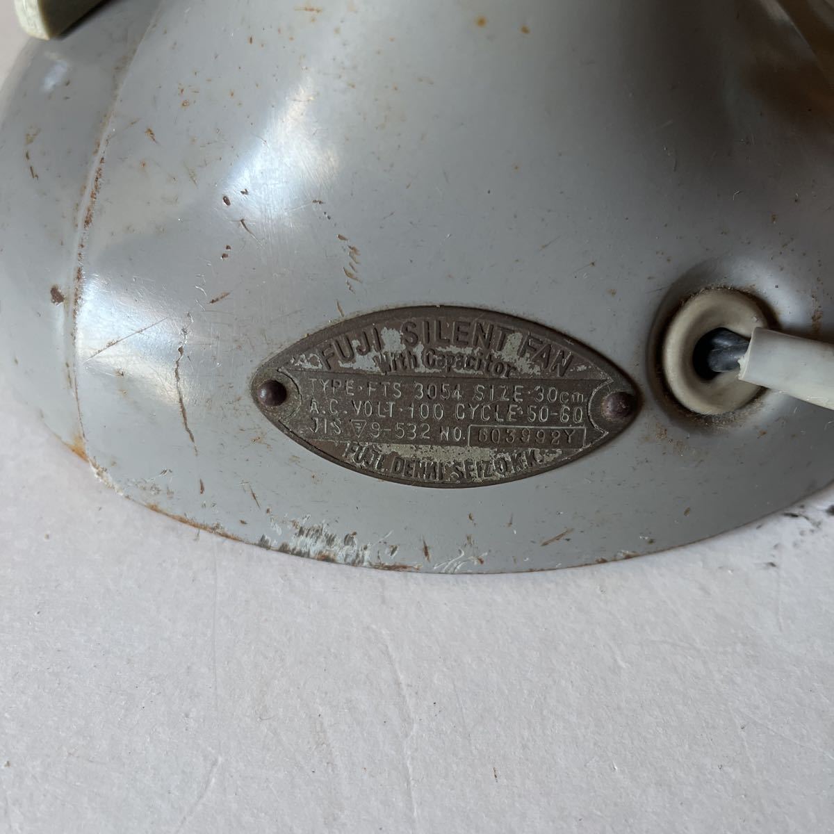 昭和レトロ FUJI SILENT FAN 富士電機 扇風機 ジャンク FujiElectric