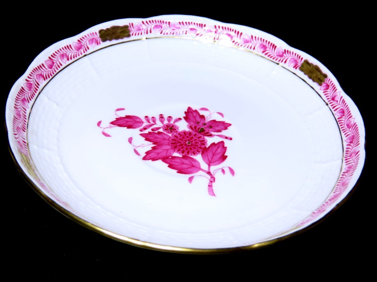 HEREND ヘレンド　アポニーピンクプレート皿　16cm 2枚 □ヘレンド カップ＆ソーサー アポニーピンク 〈同梱対象商品