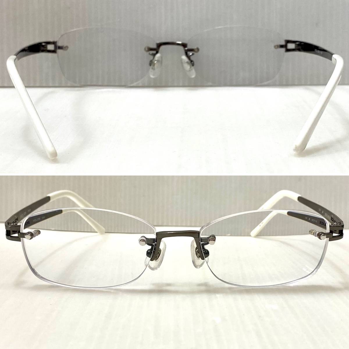 Police ポリス メガネ スクエア型 フチなし メタル ホワイトフレーム 度あり 54 17 142 ケース クロス グラス 眼鏡 ブランド 収集 Ce0 ポリス 売買されたオークション情報 Yahooの商品情報をアーカイブ公開 オークファン Aucfan Com