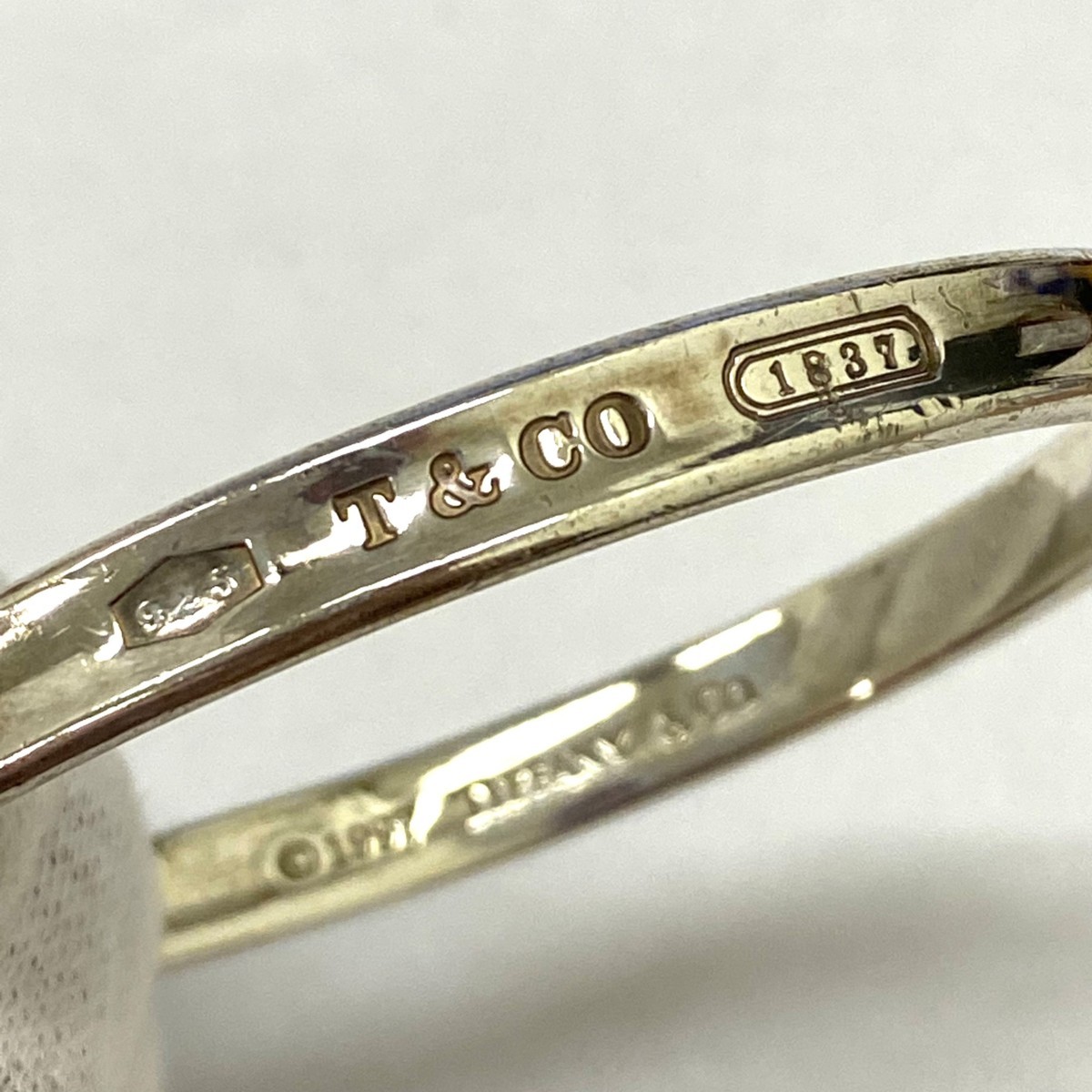 ティファニー 0 バングル 美品 シルバー1837 正面刻印鮮明