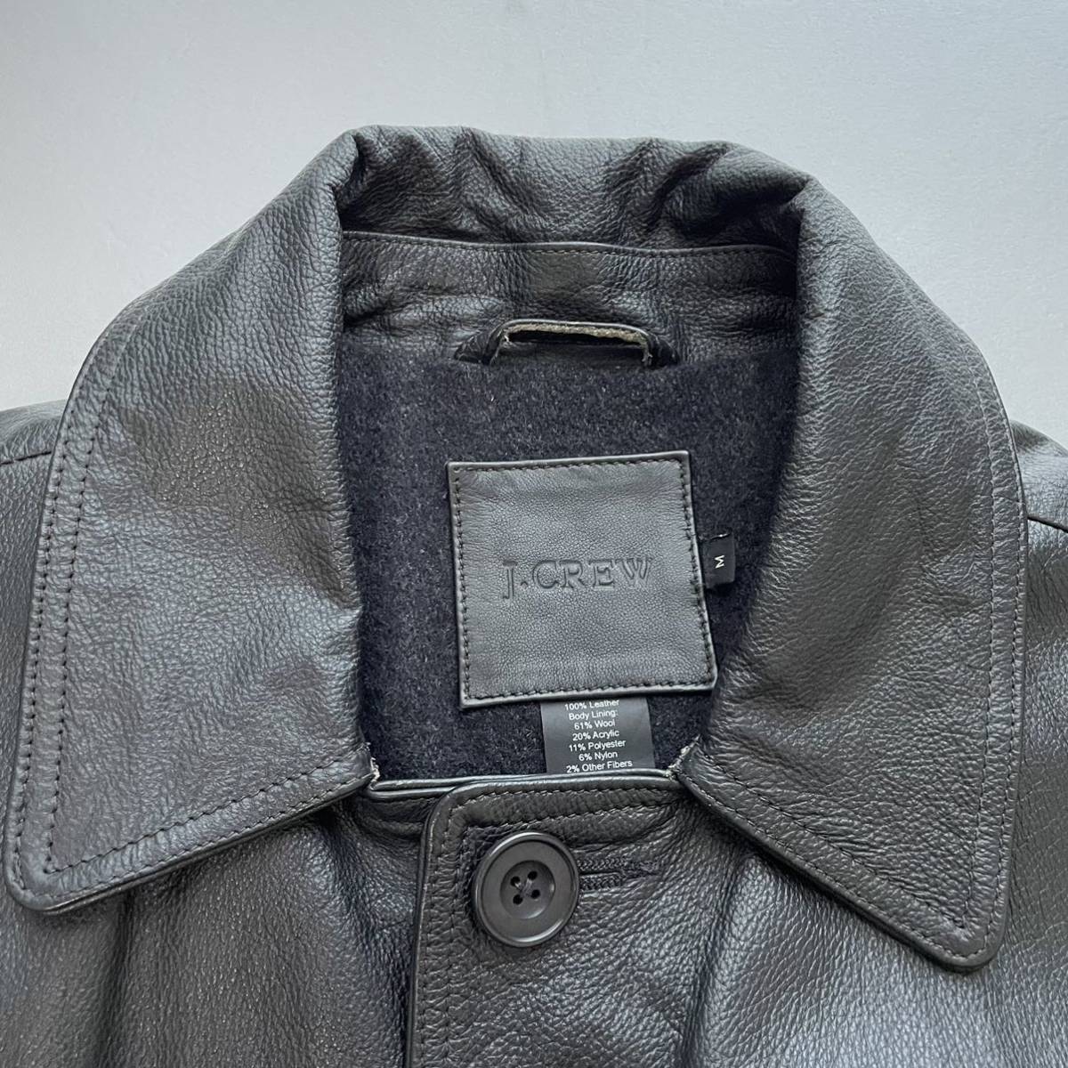 極上の名作】ジェイクルー J.CREW レザージャケット カーコート 