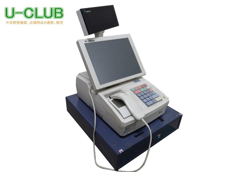 ◇JC1918(14)|【難あり】レジスター テラオカ 100V W290×D400×H440mm 中古 業務用 店舗用