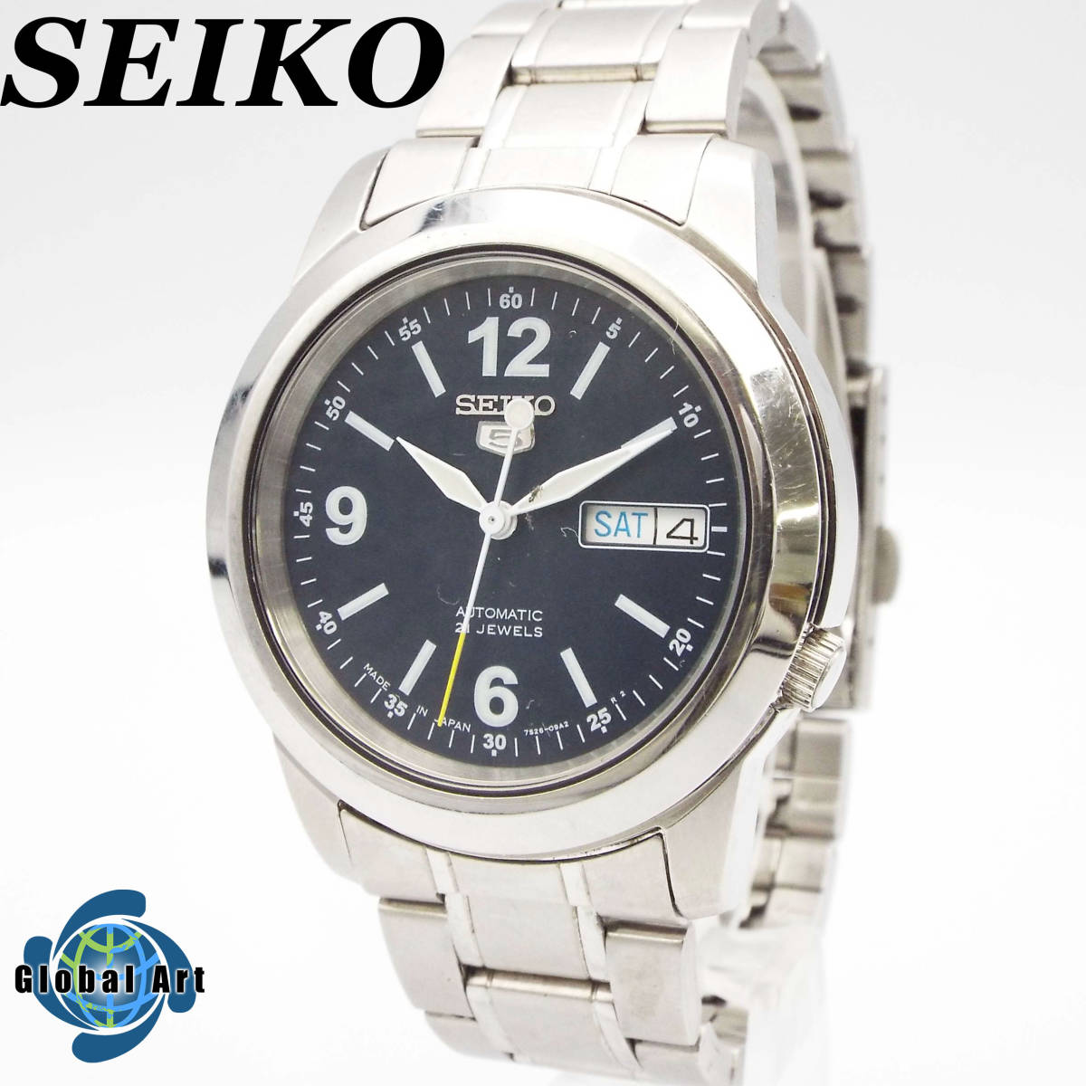 い02255/SEIKO セイコー/5 ファイブ/自動巻/メンズ腕時計/ラウンド 
