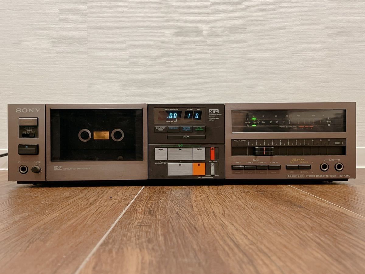 SONY TC-FX6C カセットデッキ 動作品 録音再生OK 昭和レトロ SONY TC