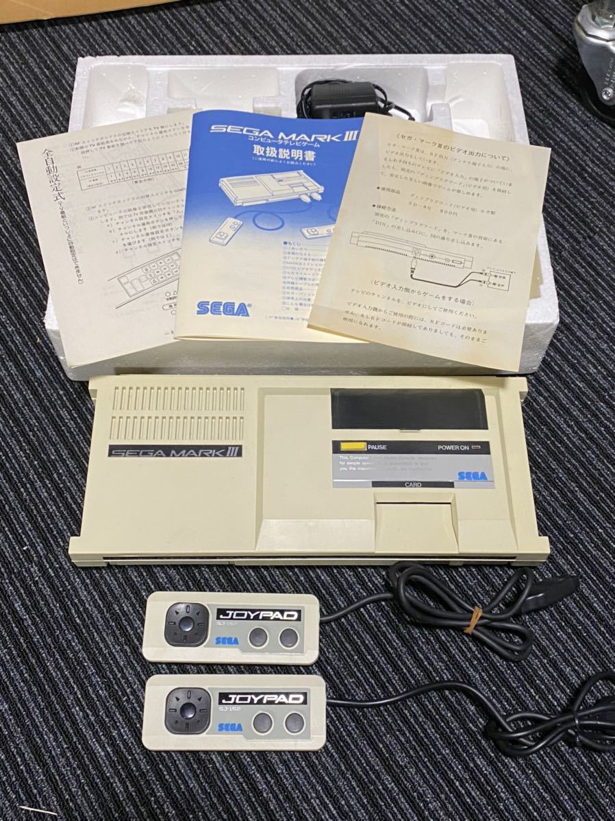 通電確認済み☆セガ マークIII SEGA MARK3 本体＋箱＋取説付き☆セガ 