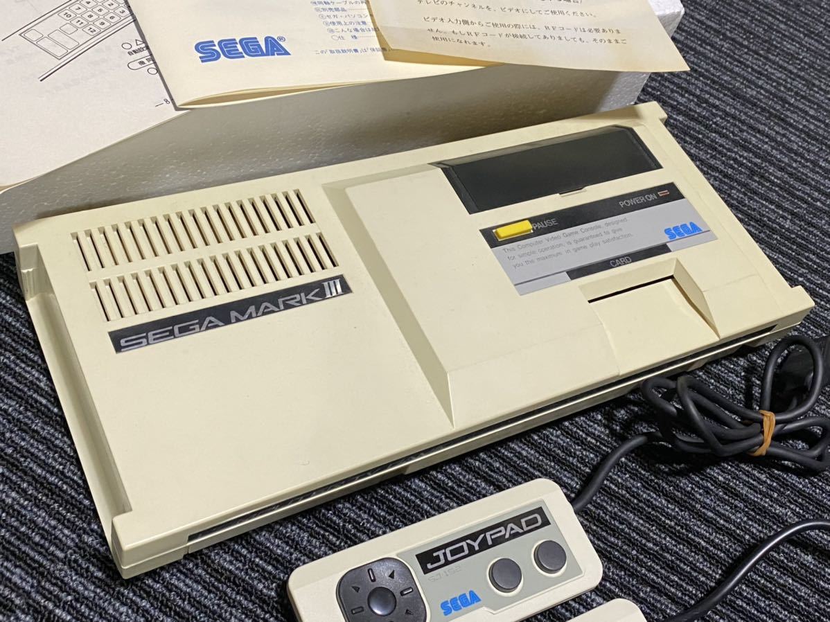 通電確認済み☆セガ マークIII SEGA MARK3 本体＋箱＋取説付き☆セガ 