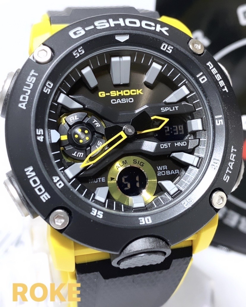 送料無料，大得価 G-SHOCK Gショック ジーショック カシオ CASIO 正規品 腕時計 アナデジ腕時計 多機能腕時計 ウォッチ カーボンコアガード イエロー(G-SHOCK)｜売買されたオークション情報、yahooの商品情報をアー G-SHOCK
