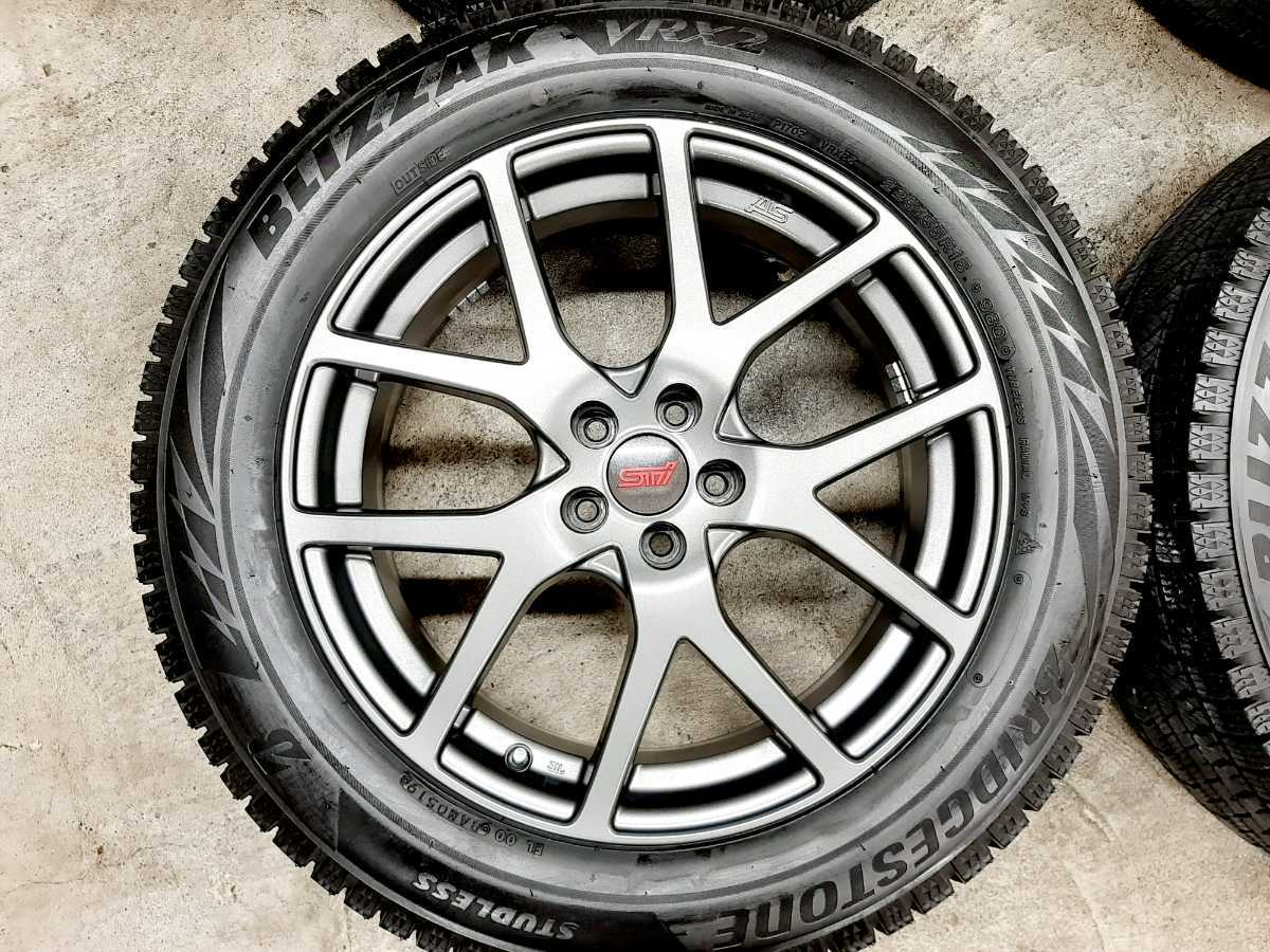 ほぼ新品】スバル XV STI 純正OP ホイール 2019年製 ブリザックVRX2 