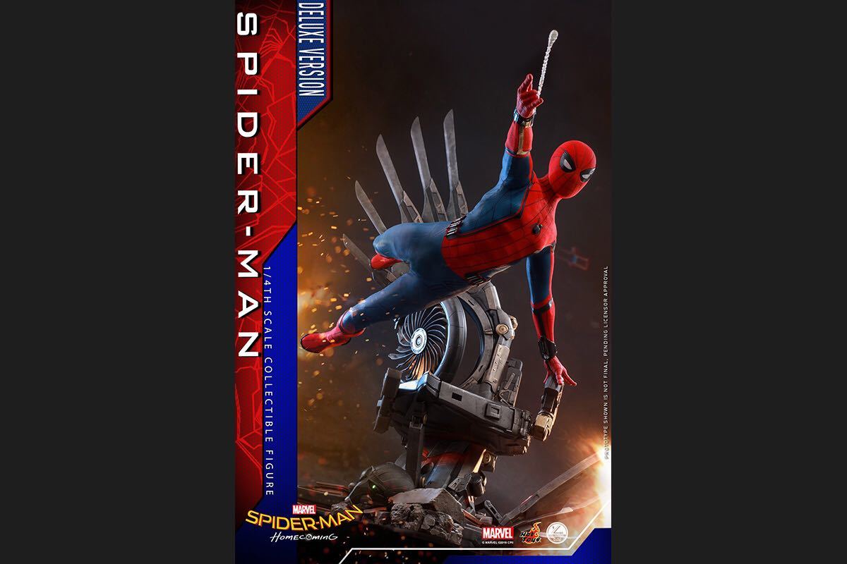 クオーター・スケール『スパイダーマン：ホームカミング』１／４ クオーター・スケール スパイダーマン 『スパイダーマン ホームカミング』1&frasl;4スケールフィギュア デラックス版 ホットトイズ 1&frasl;4スケールのビッグサイズ！ホット ヴァルチャーの発光台座付き♪ クオーター・スケール『スパイダーマン：ホームカミング』１／４スケールフィギュア 1&frasl;4 HotToys 『スパイダーマン：ホーム スパイダーマン（デラックス版） スパイダーマン：ホームカミング 「スパイダーマン
