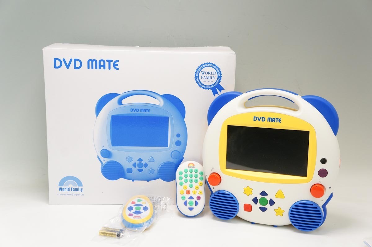 新品，セール DWE ワールドファミリ― ディズニー 英語 システム DVD MATE DVDプレーヤー DM2 リモコン付き(英語)｜売買されたオークション情報、yahooの商品情報をアーカイブ公開 - オークファン 英語