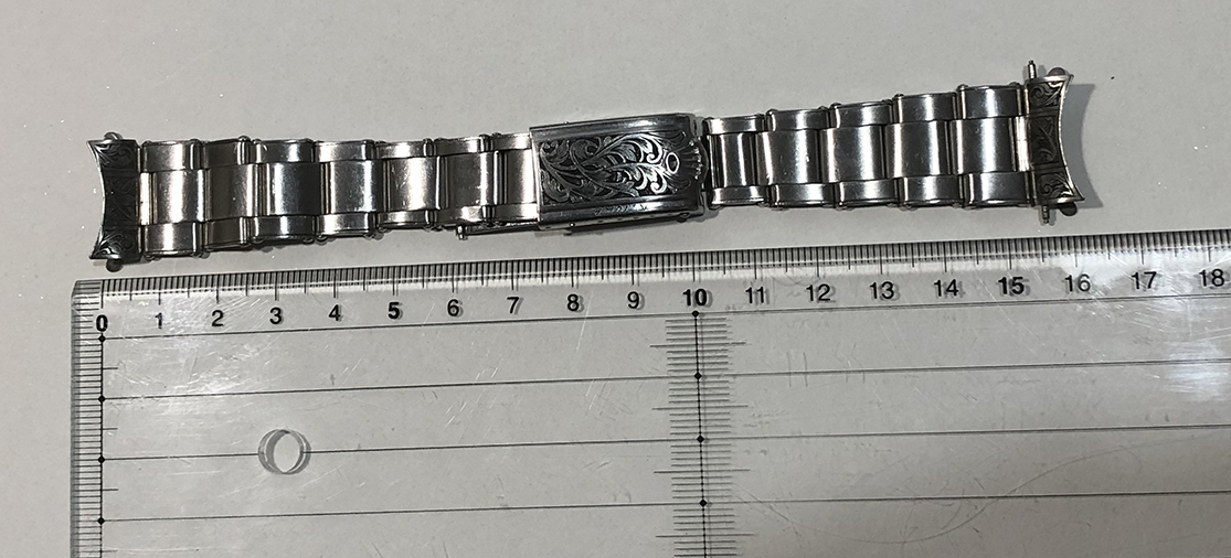 ロレックス リベットブレス 7206 彫金アリ！ サブマリーナ 20mm ラグ幅