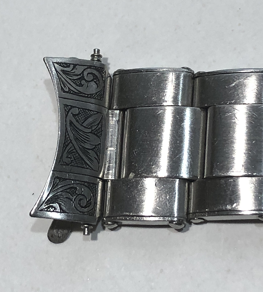 ロレックス リベットブレス 7206 彫金アリ！ サブマリーナ 20mm ラグ幅