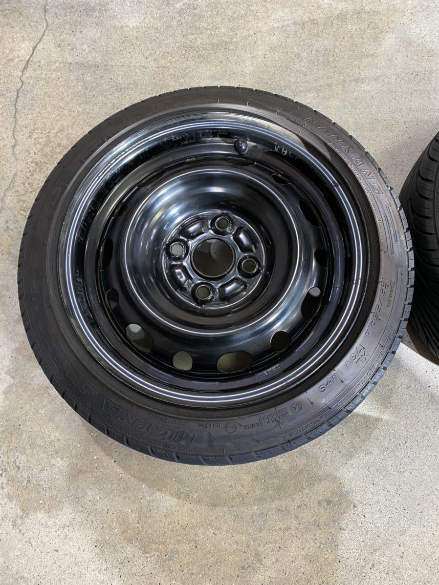 鉄ホイール 155/55R14 pcd100 6j引っ張り usdm jdm スタンス バリ山