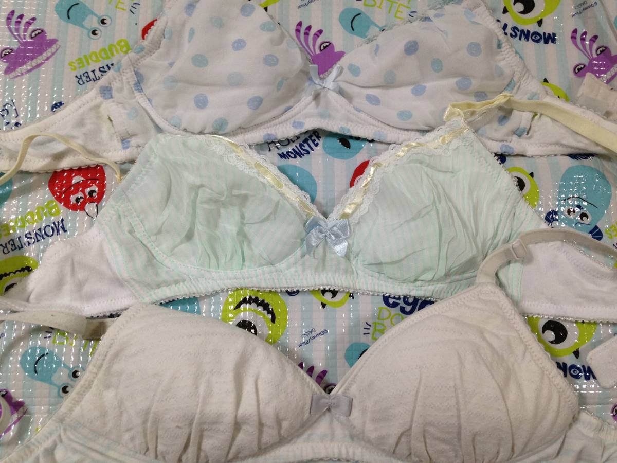 可愛い 小さな ジュニアブラ ３枚 抗菌クリーニング済み Aカップ以下 売買されたオークション情報 Yahooの商品情報をアーカイブ公開 オークファン Aucfan Com
