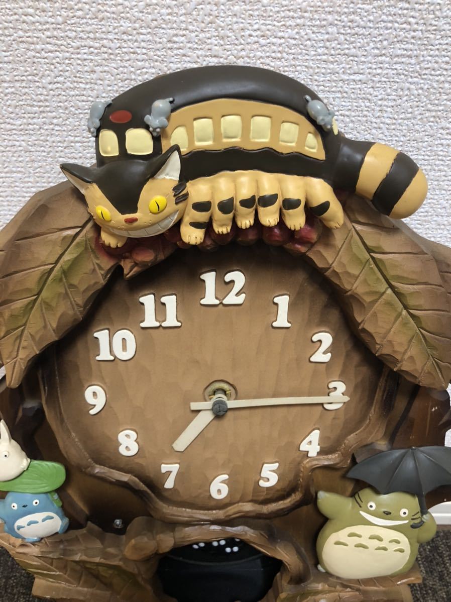 スタジオジブリ トトロと猫バスの掛時計 掛け時計 となりのトトロ
