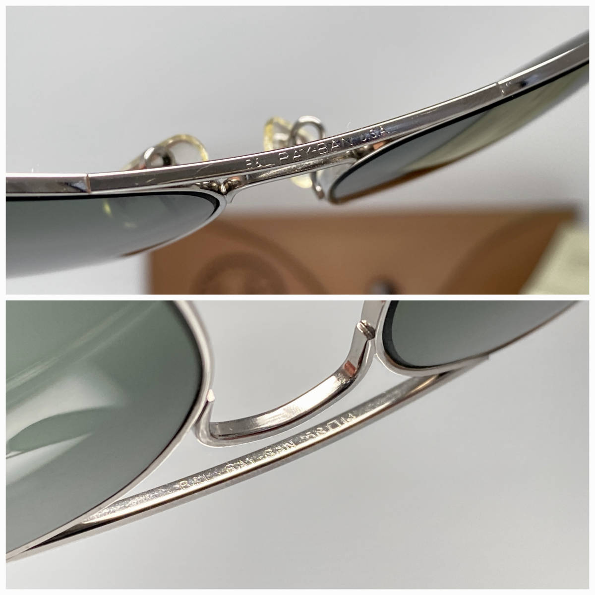 限定モデル☆B&L RAY-BANボシュロムレイバン メタル1 Silver/G-15