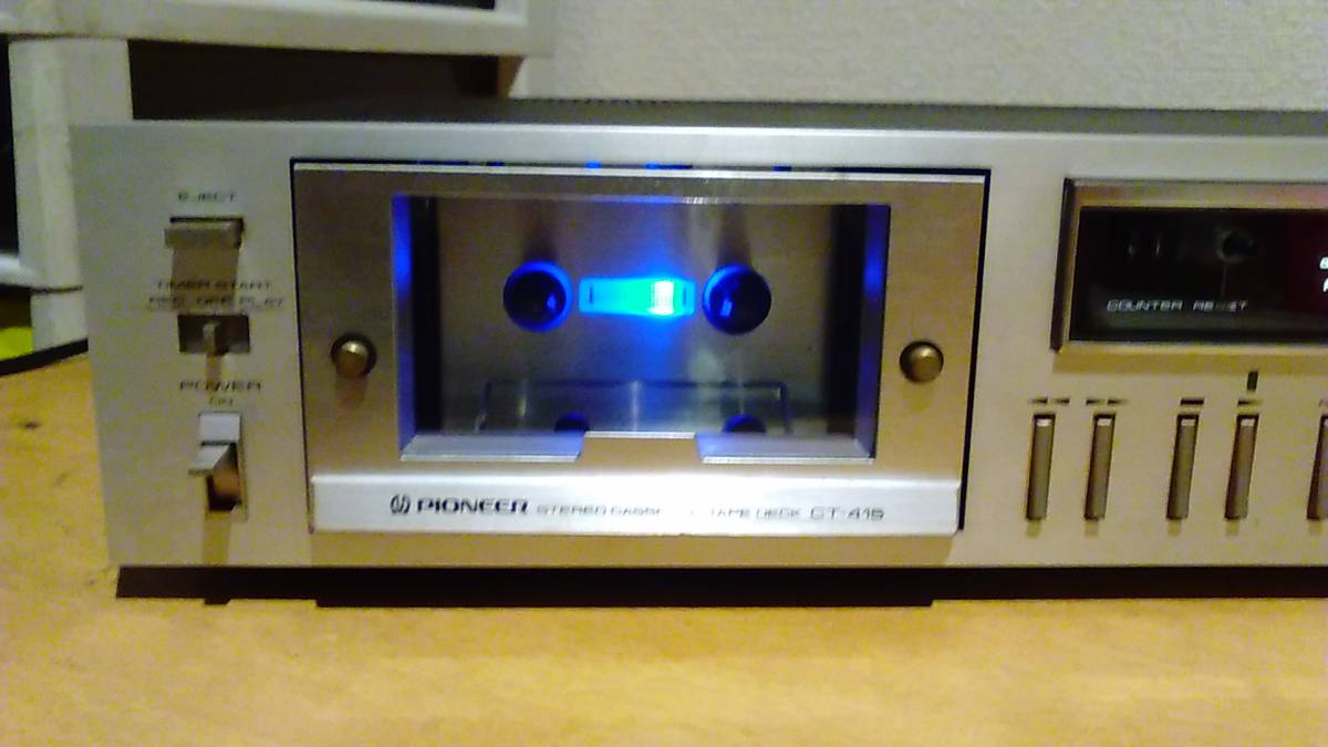 PIONEER パイオナア CT-415 カセットデッキ 再生録音等OK ジャンク FL