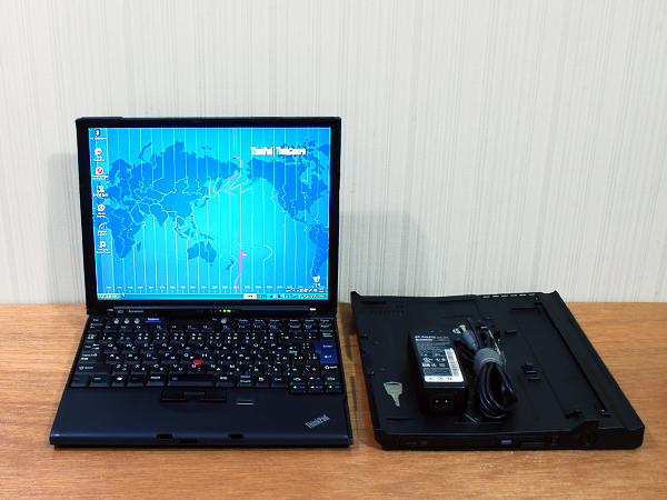【ThinkPad X61 ベース付 】Core2Duo/2GB増/120GB/DVD/無線/DtoD_1