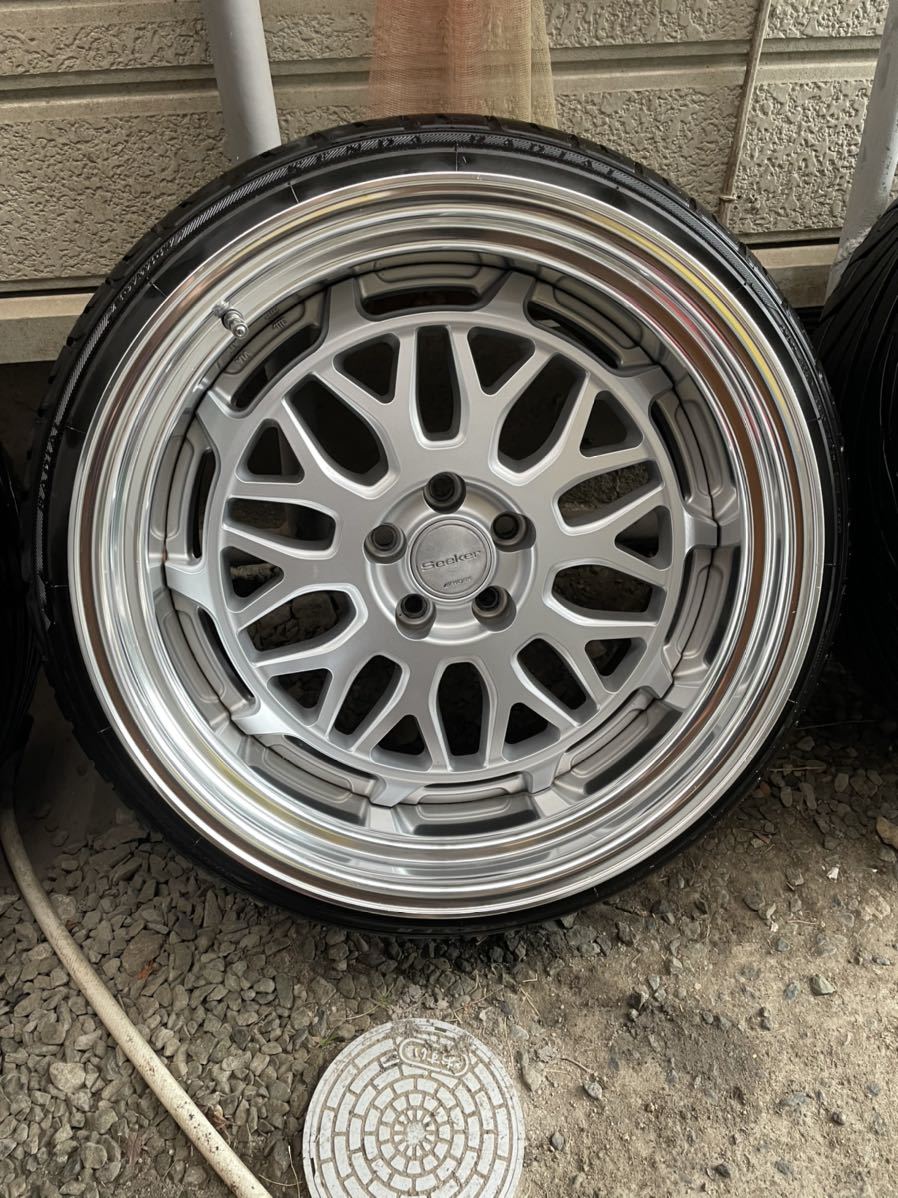 Work Seeker MX 7.5j 18 inch cut clear MSP wheel step rim 1 piece
