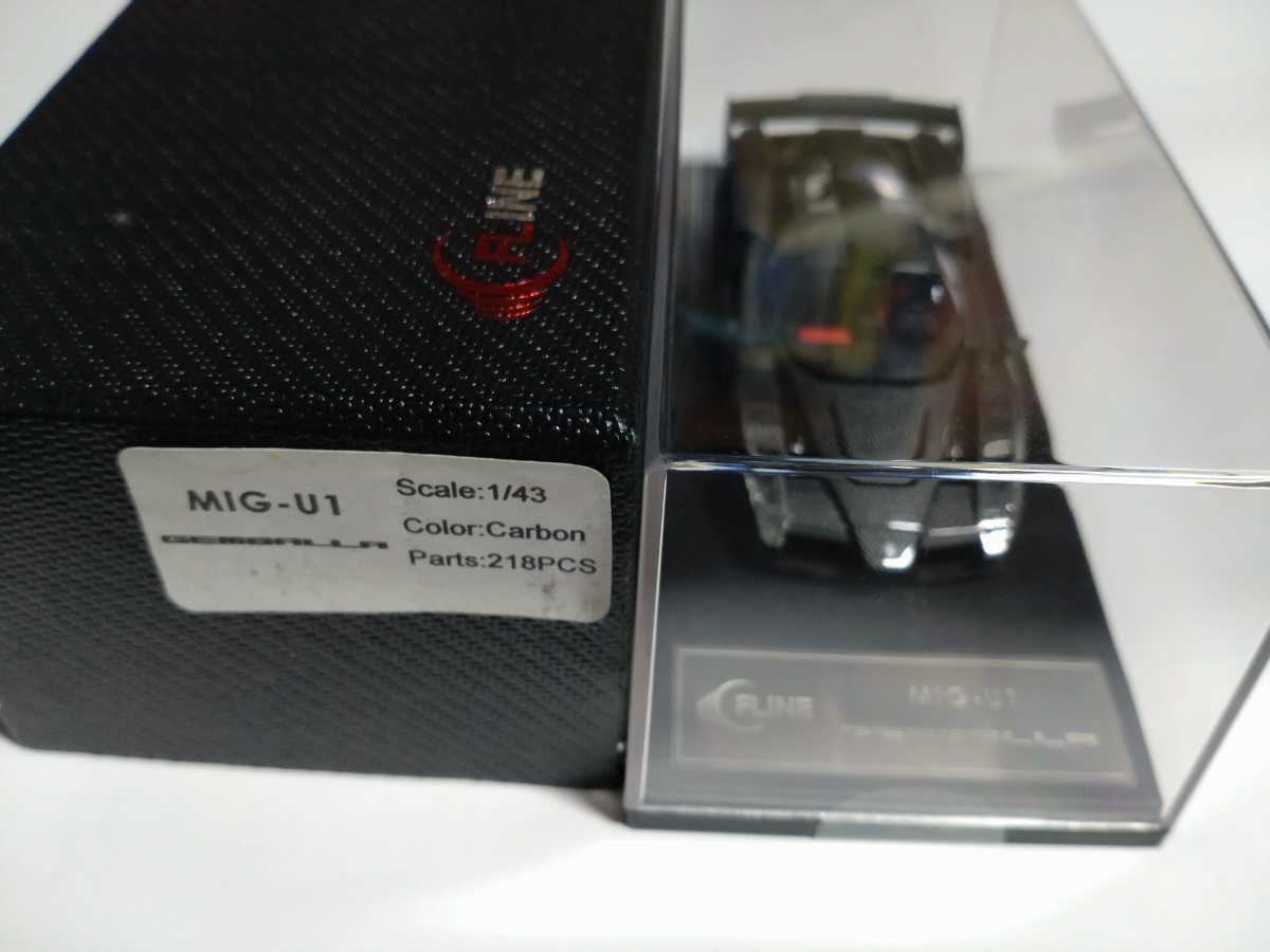 FLINE1/43 ゲンバラMIG-U1 カーボンカラー フェラーリエンツォ(BBR 