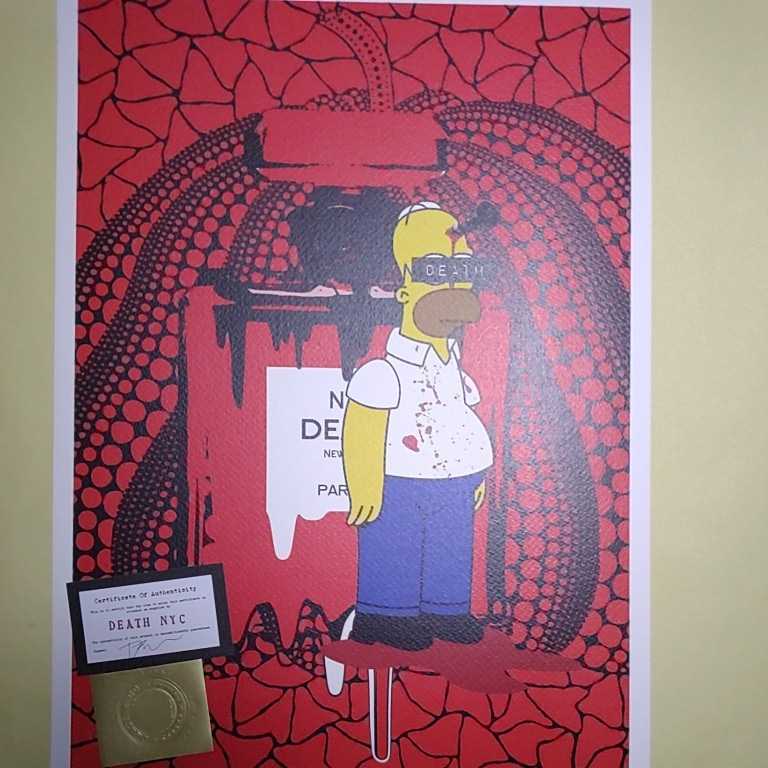 DEATH NYC 世界限定100枚 アートポスター シンプソンズ simpsons 香水 
