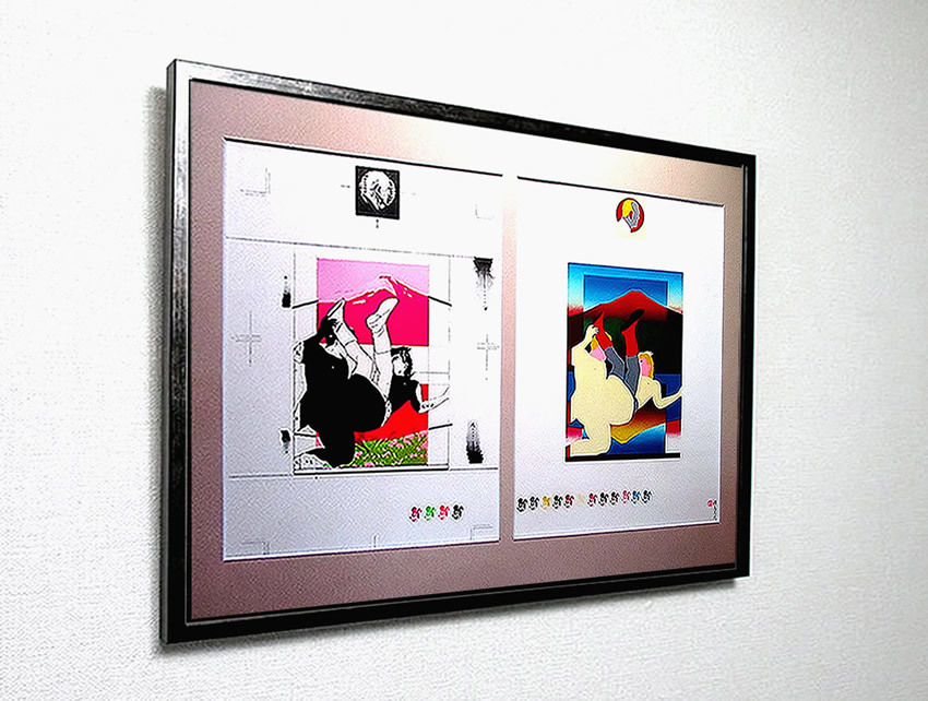 横尾忠則 シルクスクリーン2点組【 Sex in illustration 1】1969年
