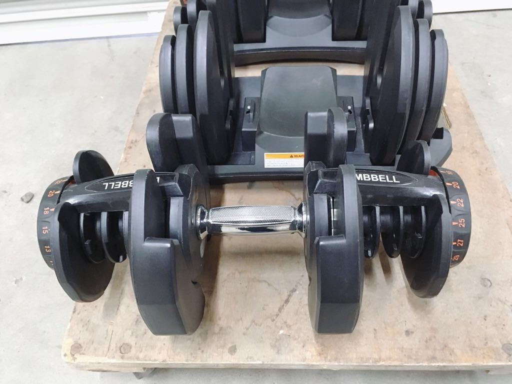中古 NIHOLI 可変式 ダンベル アジャスタブルダンベル DW-DB40-2 40kg 
