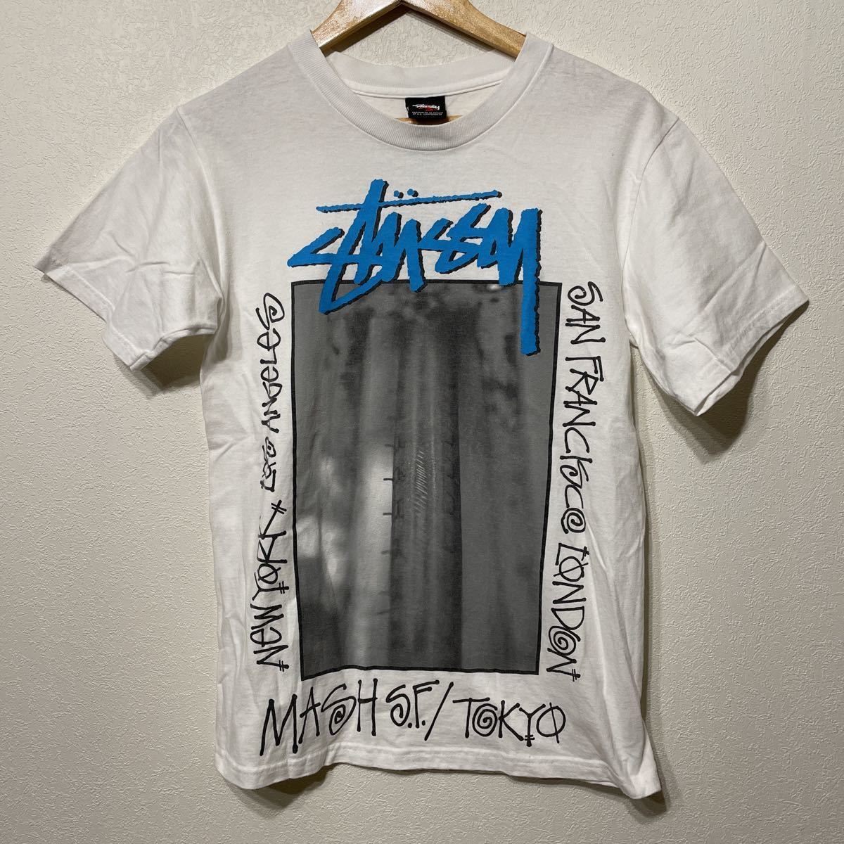 ビンテージ Stussy ステューシー MASH SF マッシュ デザイン Tシャツ