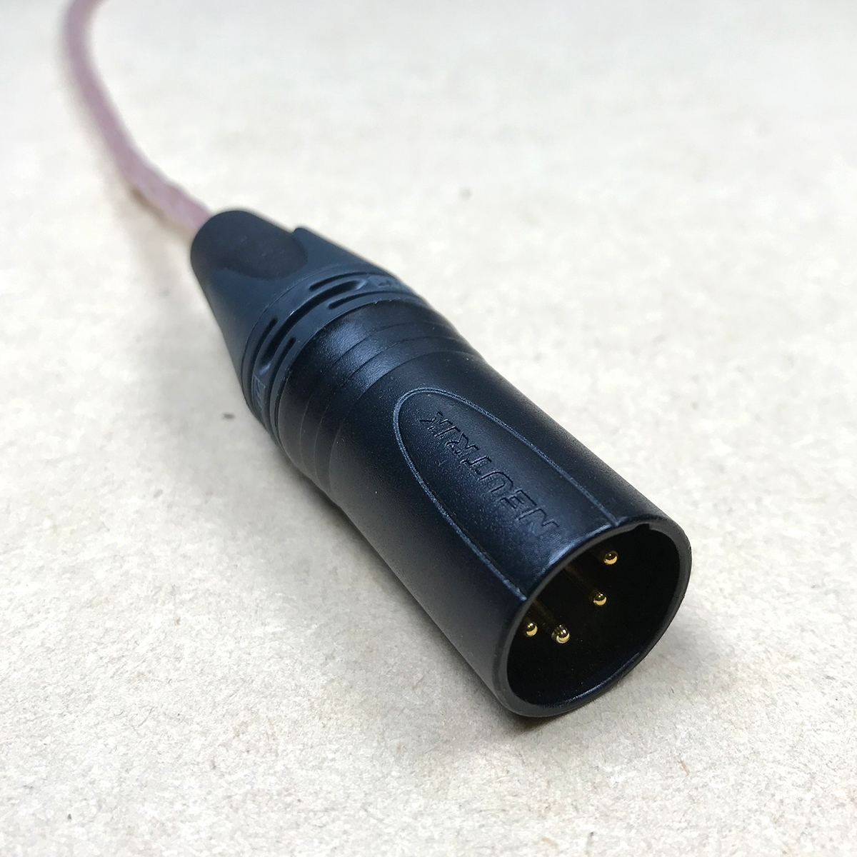HD650用リケーブル 8芯 MOGAMI2944 XLR4ピン 120cm イヤホン モガミ