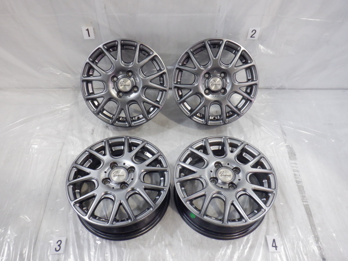 ☆目立ったガリ傷なし☆ 4H 100 4.5J +45 14インチ 社外