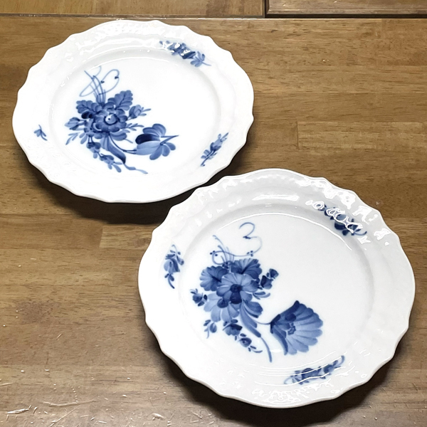 ROYAL COPENHAGEN&frasl;ロイヤル コペンハーゲン ブルーフラワー プレート 17.5cm ２枚セット 1992-1999★食器 ブランド  ロイヤル ロイヤルコペンハーゲン ROYAL コペンハーゲン）ブルーライン COPENHAGEN（ロイヤル スターフルーテッド