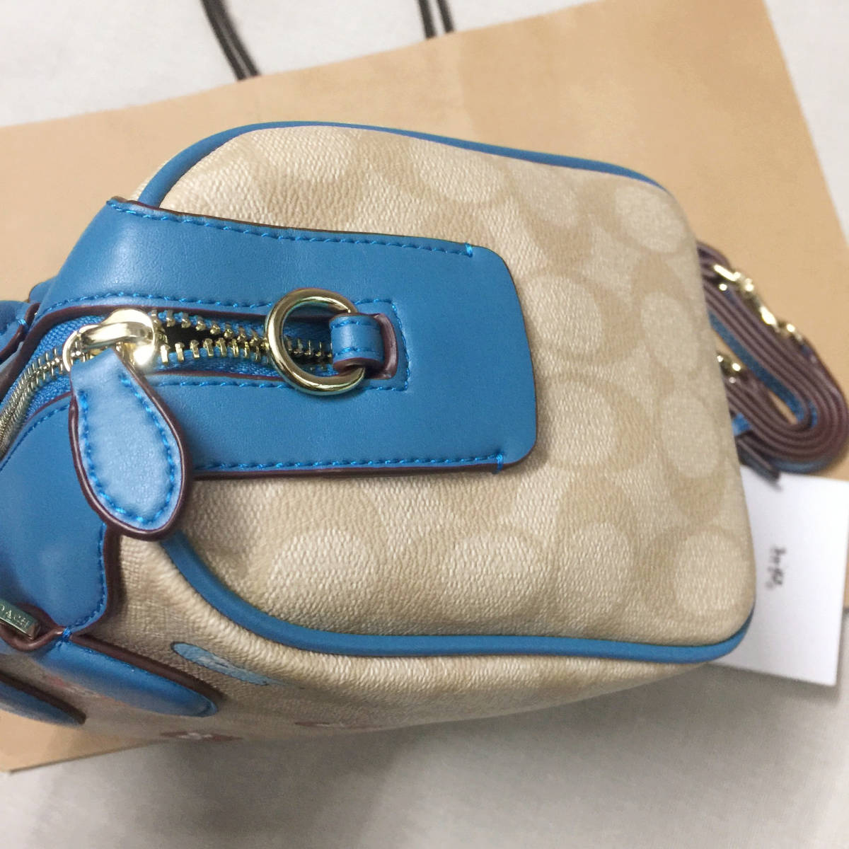 ◇新品◇COACHバッグ F73067 パックマンコラボ ハンドバッグ 2WAY 