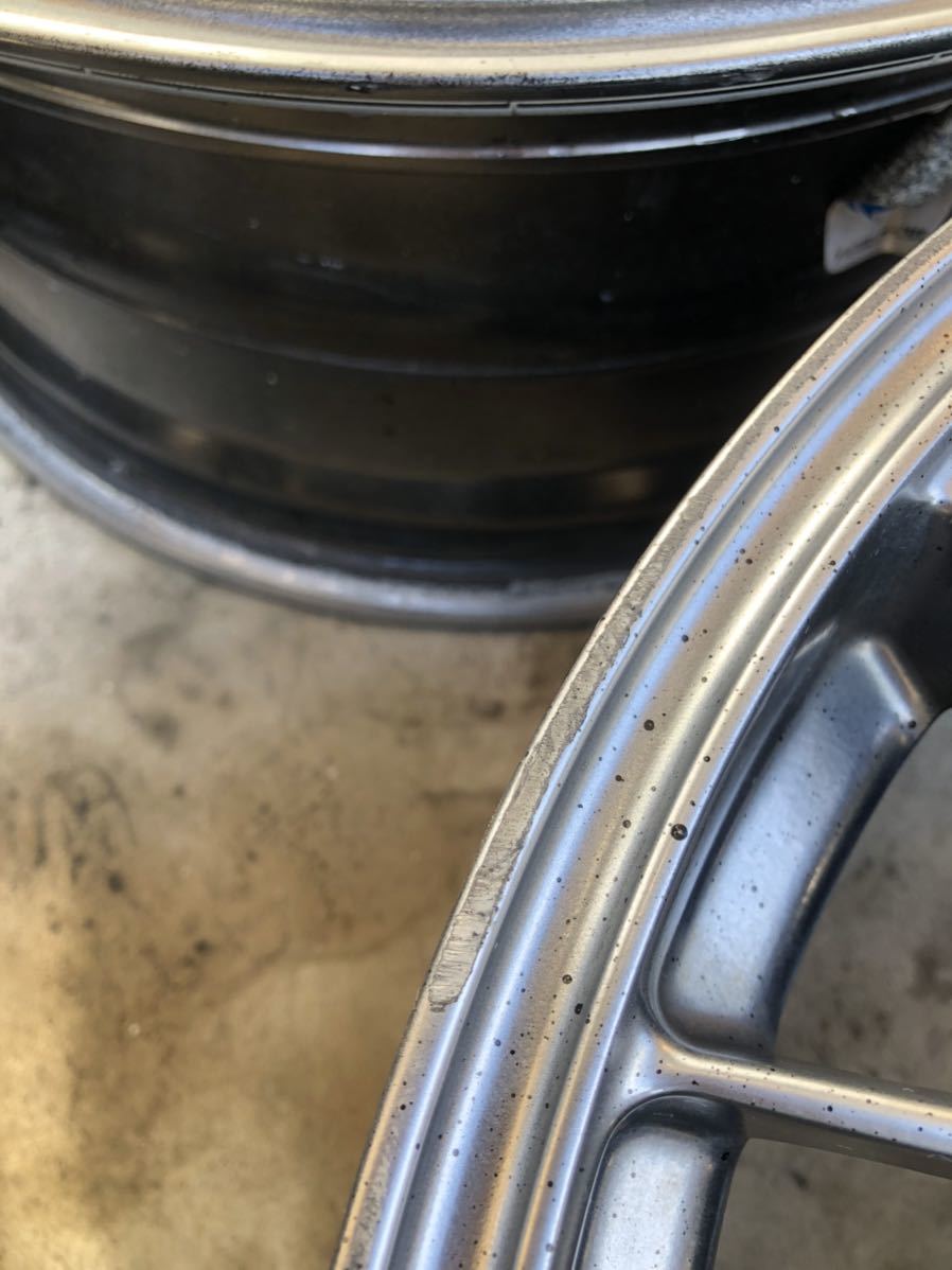 1円スタート 軽量 ENKEI ホイール Bortex 17インチ7j エンケイ 4本セット BBS メッシュホイール 5穴 114.3(社外 ...