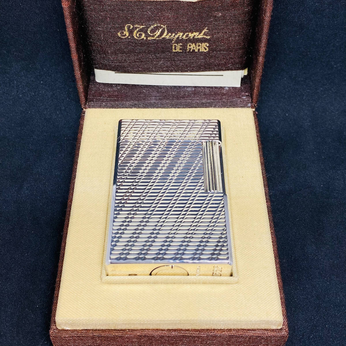 S T Dupont デュポン ライン1 箱付き フリントおまけ 美品 5525 ガスライター 高級 おしゃれ かっこいい 喫煙具 煙草 タバコ Www Amrapalihotel Com