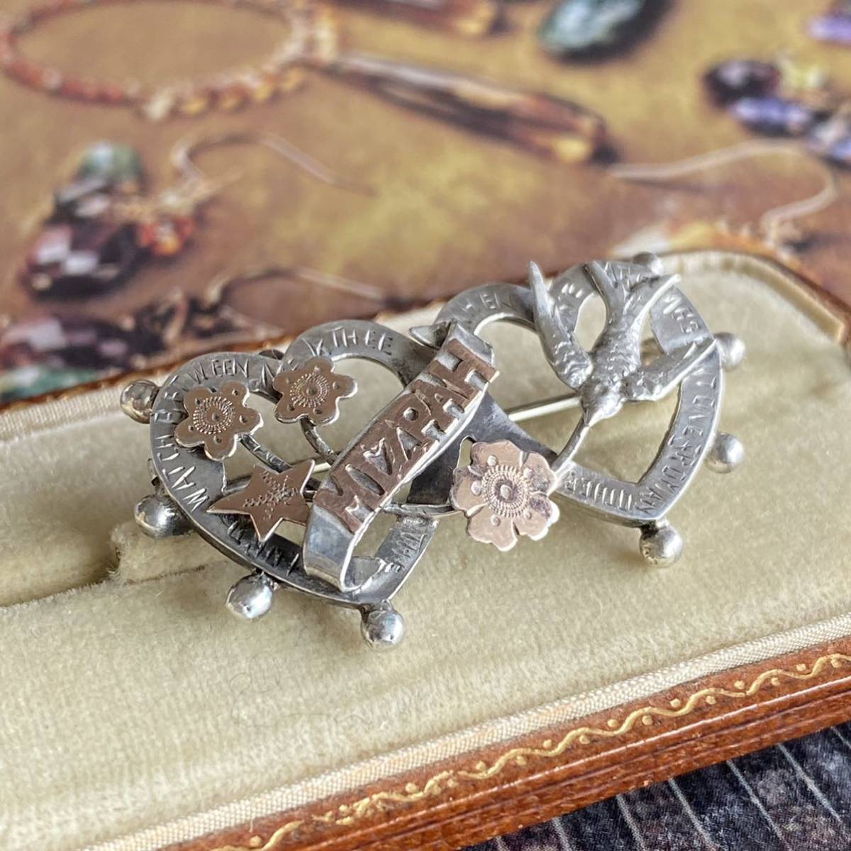 MIZPAH〉刻印スコットランドの国家アザミブローチ|アクトン - UK2678 