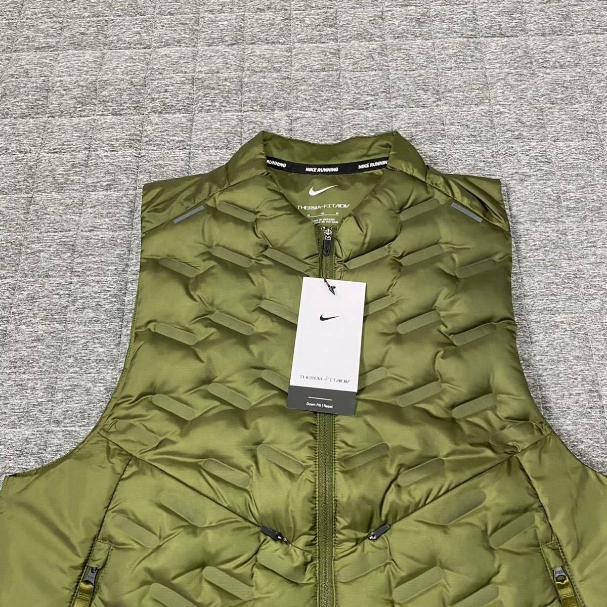 Nike THERMA-FIT カモフラージュベスト M 新品 NIKE ナイキ Therma-FIT ダウン ベスト ダウンベスト ランニング