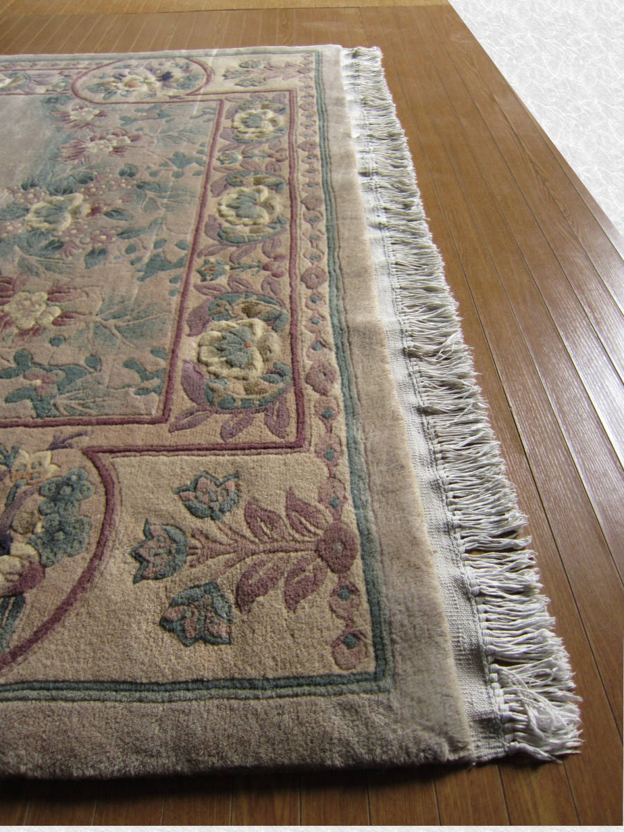 中国段通 絨毯 【248×166】ウール◇中国産絨毯・カーペット□2423-60